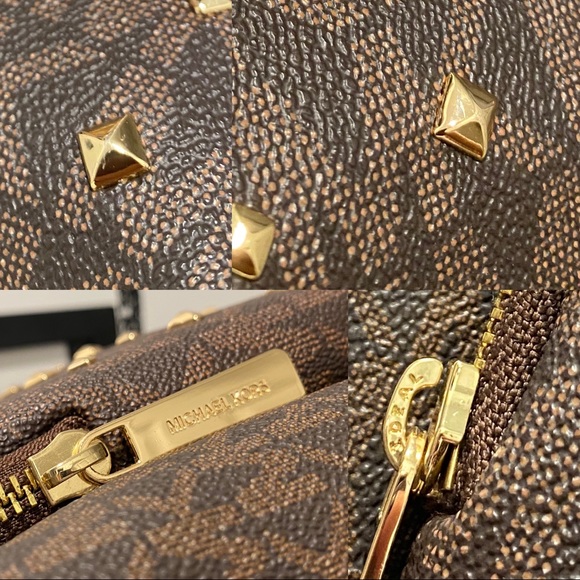 . Michael Kors Medium Erin 35F0GERB2V Backpack In Brown Acorn - Picture 13 of 16